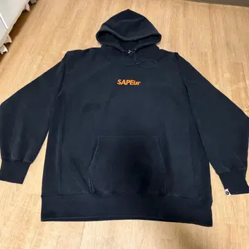 SAPEur 사풀 그래픽 후드티 블랙 하마다 마코토
