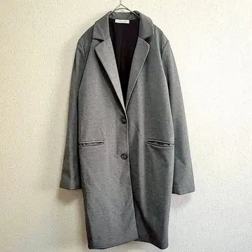로리즈팜 체스터 코트 롱 아우터 그레이 M 안감 부착