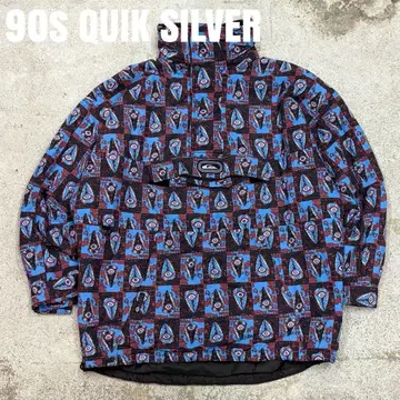 초레어 호주 90s 퀵실버 올 패턴 아노락 풀오버