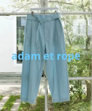 ADAM ET ROPE' 라이트 카츠라기 와이드 팬츠 L
