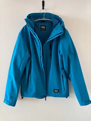 ZARA dnwr 윈드브레이커 자켓 후드티 M 스카이블루 블루