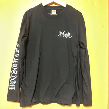 HOT SQUALL(호스코) 롱 슬리브 티셔츠 블랙