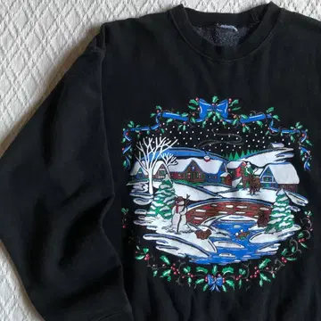 크리스마스 설경 크리스마스 트리 루돌프 눈사람 스노우맨 맨투맨