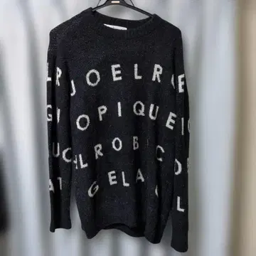 젤라또피케 x 조엘 로브숑 L 블랙 니트 룸웨어