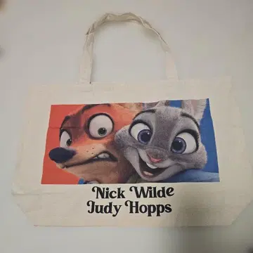 새상품 Nick Wilde Judy Hopps 토트백