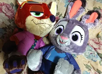 주토피아2 슈퍼 라지 봉제 인형 닉 주디 세트 판매