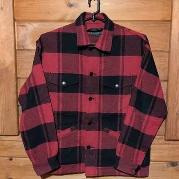 Pendleton 레드 블랙 체크 커버올 M