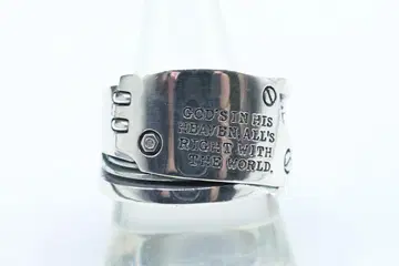 새상품 미사용 22호 닥터 몬로 메카니컬 플레이트 메시지 반지