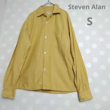 스티븐 아란 머스타드 셔츠 S 유나이티드 애로우즈