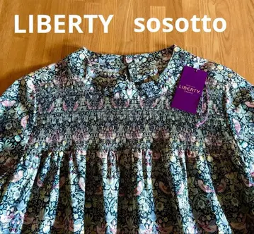 [ 새상품급 ] sosotto 리버티 블라우스 딸기 도둑 일본제