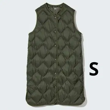 미사용 유니클로 울트라 라이트 다운 롱 베스트 S