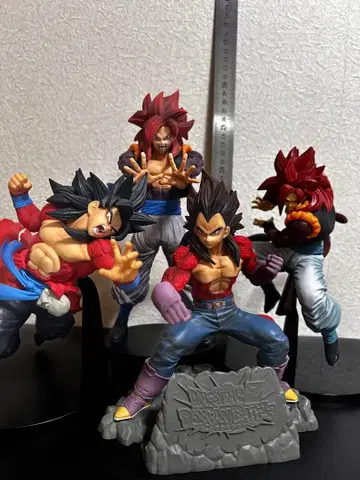 드래곤볼 피규어 4체 세트 오지터 오지터4 슈퍼 사이어인4