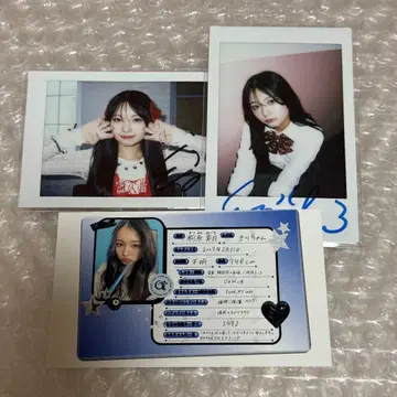 CANDY TUNE 키리하라 미즈키 사인 폴라로이드