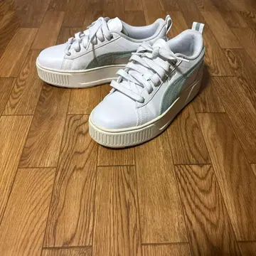 Puma 통굽 스니커즈 화이트/그린