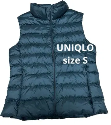 UNIQLO 사이즈 S 울트라 라이트 다운 베스트 다크 그린 퀼팅