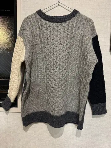 [ BEAMS BOY ] 케이블 짜임 니트 스웨터