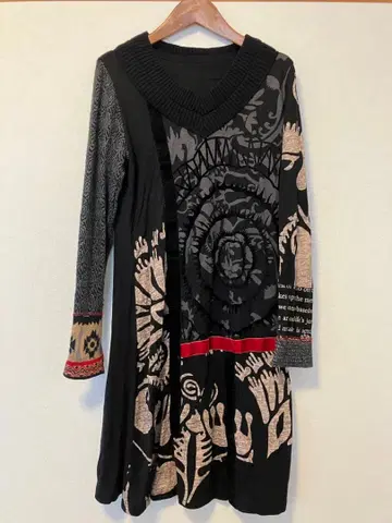 Desigual 데시구알 프린트 원피스 긴팔