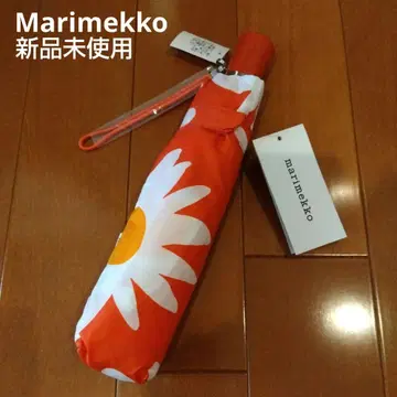 새상품 미사용 marimekko 마리메꼬 접이식 우산 오렌지