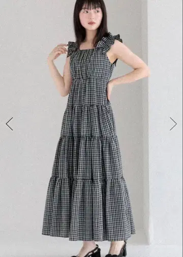 Heather 2WAY 숄더 프릴 원피스