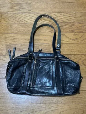 블랙 가죽 토트백 가죽제품 일본제