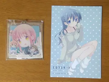 새상품 슬로우 스타트 13권 애니메이트 특전 아크릴 키링 소책자