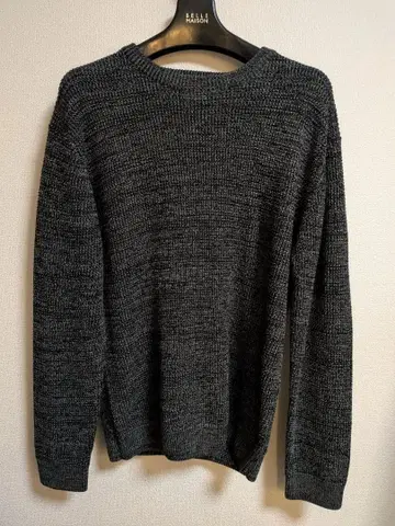 SHIPS JET BLUE 다크 그레이 크루넥 니트