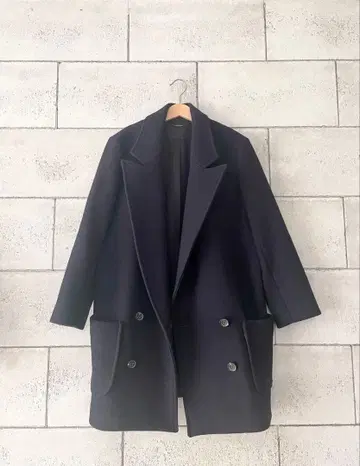 FLORENT 더블 브레스트 울 코트