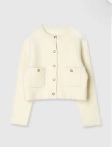 anuans 라쿤 블렌드 노카라 니트 자켓