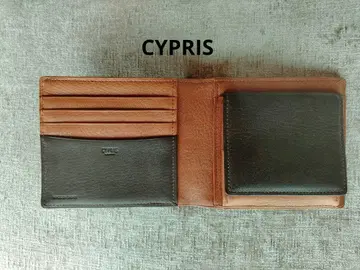 CYPRIS 실키킵 접이식 지갑 브라운/카멜