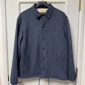 네이비 스웨이드풍 자켓