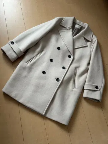 IENA / 이에나 / 울 코트 / P 코트 / 아이보리 / size38