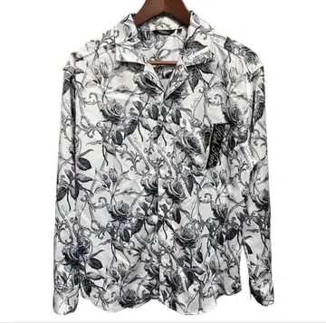 karl kani/스트레치 모노톤 로즈 셔츠/장미/칼카니