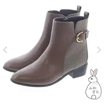 새상품 젤리빈스 사이드 벨트 숏부츠 포와사라 브라운 콤비 L