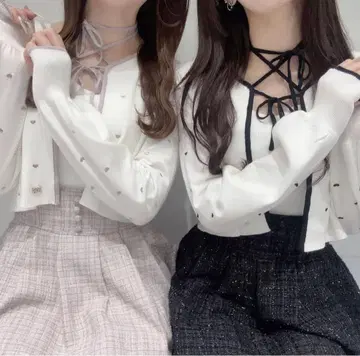 evelyn 하트 초커 가디건