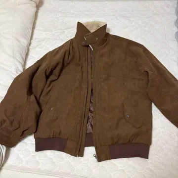 브라운 스웨이드 점퍼