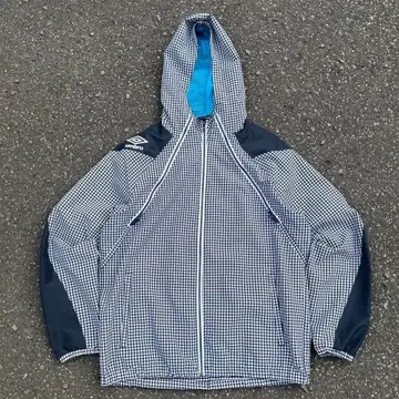 00s UMBRO 엄브로 나일론 자켓 archive 체크 화이트