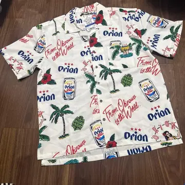 Orion 오리온 맥주 아로하 셔츠 반팔 셔츠 오키나와 한정판 M