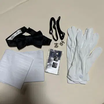 트리트 드레싱 나비 넥타이 신랑 세트 결혼식 장갑