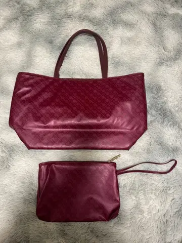 새상품급 GHERARDINI 게라르디니 토트백 리버서블 파우치