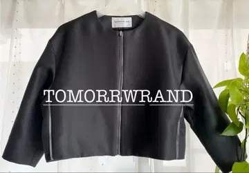 [ TOMORRWRAND ] 집업 노카라 자켓 다크 그린 36