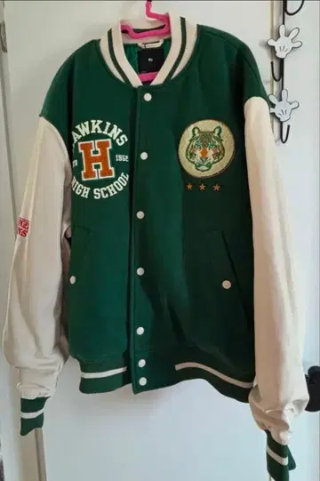 기묘한 이야기 H&M 콜라보 바시티 자켓 XL