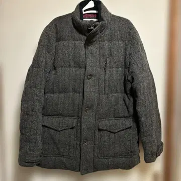 POLO BCS 트위드풍 다운 자켓 그레이 L