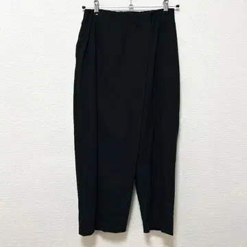 mizuiro ind 랩 스타일 와이드 팬츠 블랙 사이즈 1