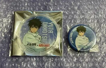 옷코츠 유타 주술회전 라운드 원 ROUND1 캔뱃지 코스터