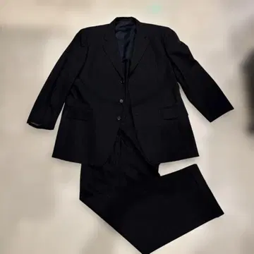 GRES 블랙 스트라이프 비즈니스 정장