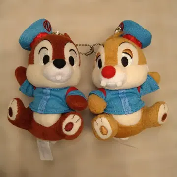 디즈니씨 9주년 칩 & 데일 인형 배지