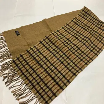 DAKS 캐시미어 머플러 체크 무늬