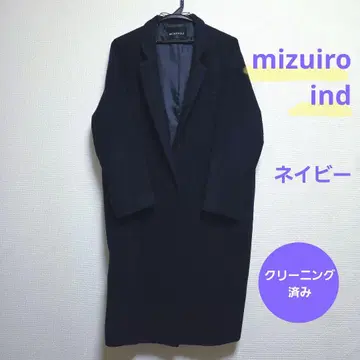 [ 새상품급 ] mizuiro ind 미즈이로 인드 체스터 코트 네이비