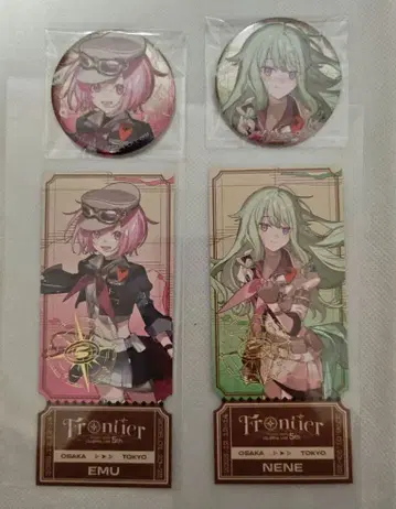 세카라이 5th 메탈릭 캔뱃지 티켓풍 카드 호우오 에무 쿠사나기 네네