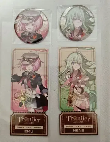 세카라이 5th 메탈릭 캔뱃지 티켓풍 카드 호우오 에무 쿠사나기 네네